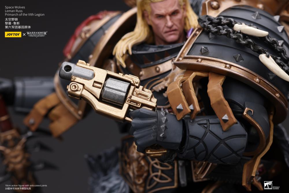 Warhammer: The Horus Heresy Space Wolves Leman Russ, Primarch of the VIth Legion 1/18 Scale Action Figure Gallery Image 8
