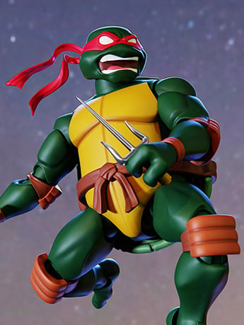 Teenage Mutant Ninja Turtles ULTIMATES! Raphael (2003 Animated Series) Action Figure Gallery Image 2