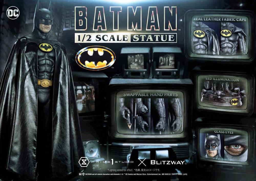 Batman (1989) High Definition Museum Masterline Batman 1/2 Scale Statue Gallery Image 30