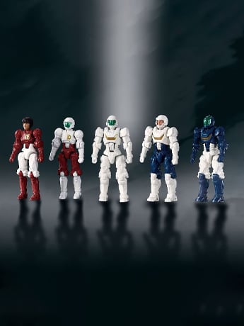 Diaclone DA-107 Dia-nauts & Female Member (Ver. 2.0) Exclusive Five Figure Set Gallery Image 2