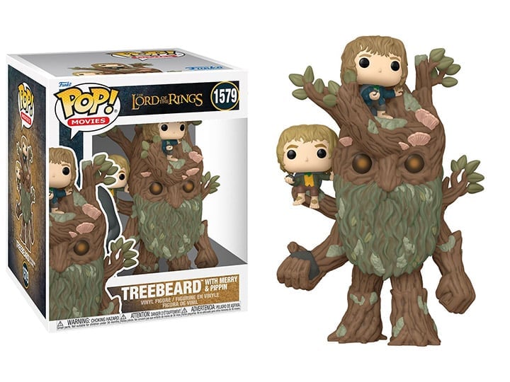 Pop! Movies: Super Sized 6" The Lord of the Rings - Treebeard with Merry & Pippin Gallery Image 1
