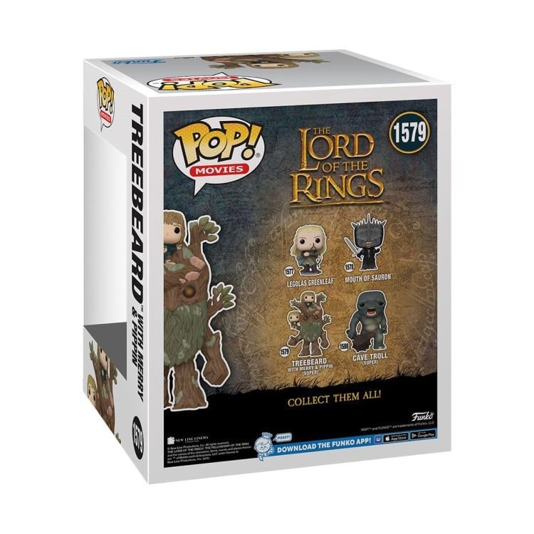 Pop! Movies: Super Sized 6" The Lord of the Rings - Treebeard with Merry & Pippin Gallery Image 5