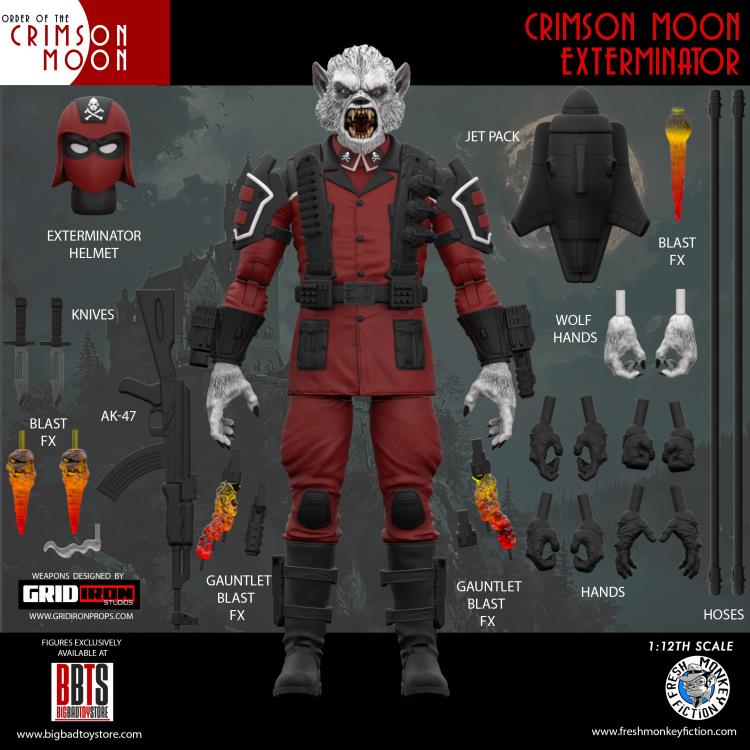 The Order of the Crimson Moon Crimson Moon Exterminator (Deluxe) 1/12 Scale BBTS Exclusive Action Figure Gallery Image 11