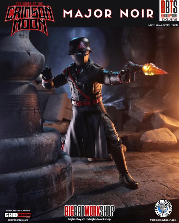 The Order of the Crimson Moon Major Noir 1/12 Scale BBTS Exclusive Action Figure Gallery Image 5