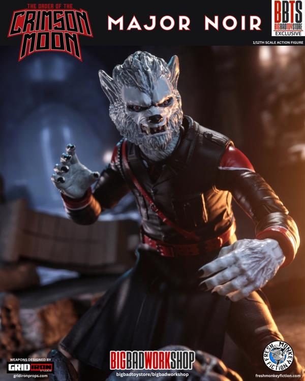 The Order of the Crimson Moon Major Noir 1/12 Scale BBTS Exclusive Action Figure Gallery Image 8
