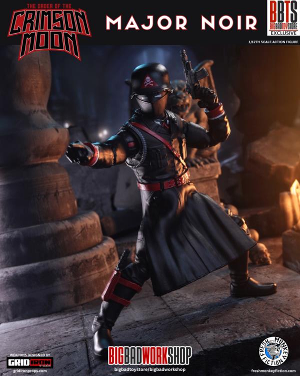 The Order of the Crimson Moon Major Noir 1/12 Scale BBTS Exclusive Action Figure Gallery Image 6