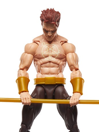 Strange Tales Marvel Legends Daimon Hellstrom Action Figure (Blackheart BAF) Gallery Image 2