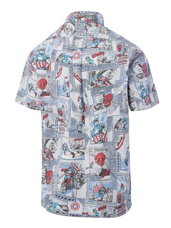 Marvel Captain America Classic Button Front Shirt Gallery Image 4