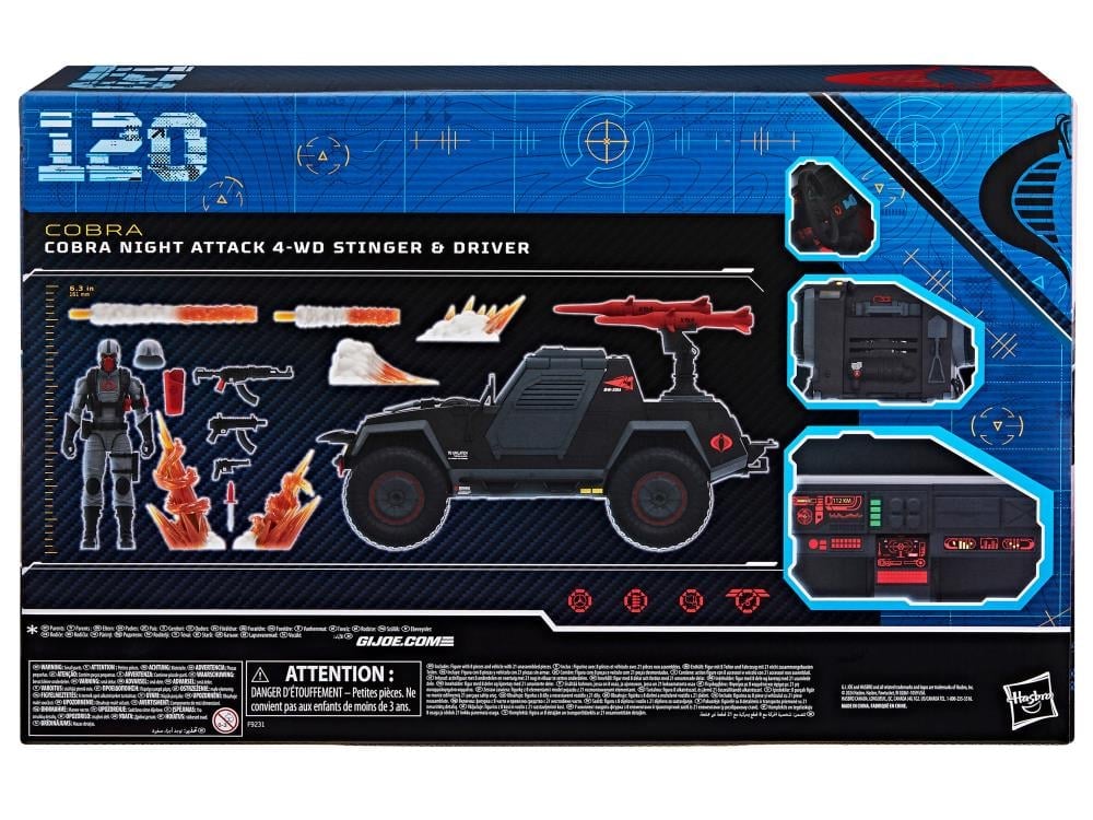 G.I. Joe Classified Series #120 Cobra Night Attack 4-WD Stinger & Driver Set Gallery Image 16