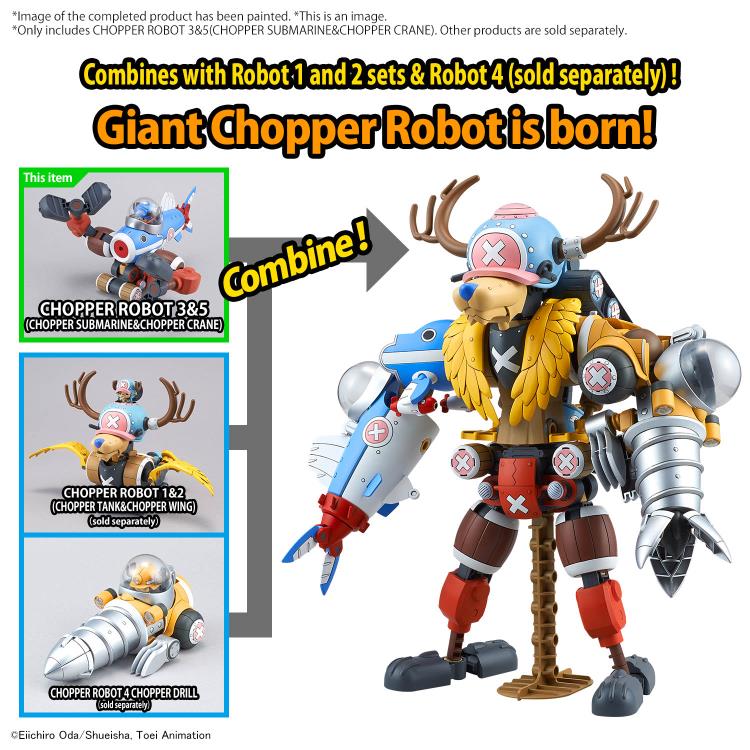 One Piece Chopper Robo 03 Chopper Submarine & 05 Chopper Crane Model Kit Set Gallery Image 7