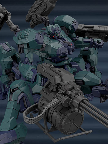Armored Core VI: Fires of Rubicon 30 Minutes Missions Balam Industries BD-011 Melander (Liger Tail Ver.) Model Kit Gallery Image 2