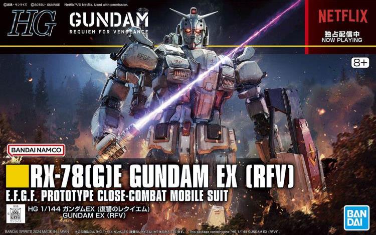 Mobile Suit Gundam: Requiem for Vengeance HG Gundam EX 1/144 Scale Model Kit Gallery Image 15