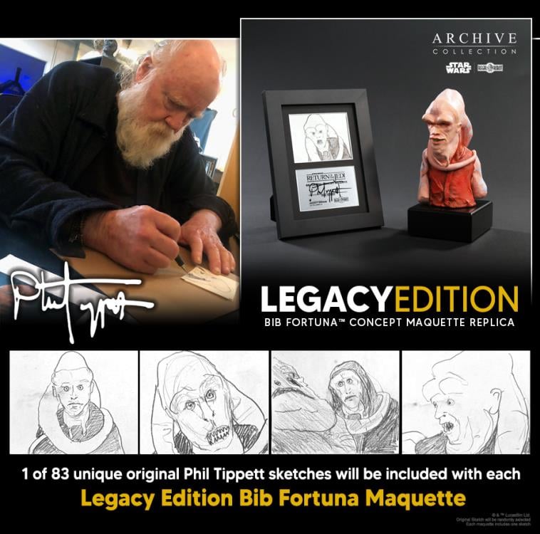 Star Wars: Return of the Jedi Bib Fortuna Concept Maquette (Phil Tippett Legacy Edition) Limited Edition Replica Gallery Image 11