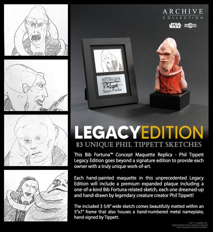 Star Wars: Return of the Jedi Bib Fortuna Concept Maquette (Phil Tippett Legacy Edition) Limited Edition Replica Gallery Image 10