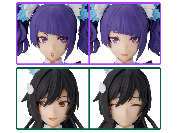 The Idolmaster: Shiny Colors 30 Minutes Sisters Option Hairstyle & Face Parts (Mamimi Tanaka & Sakuya Shirase) Accessory Kit Set Gallery Image 1