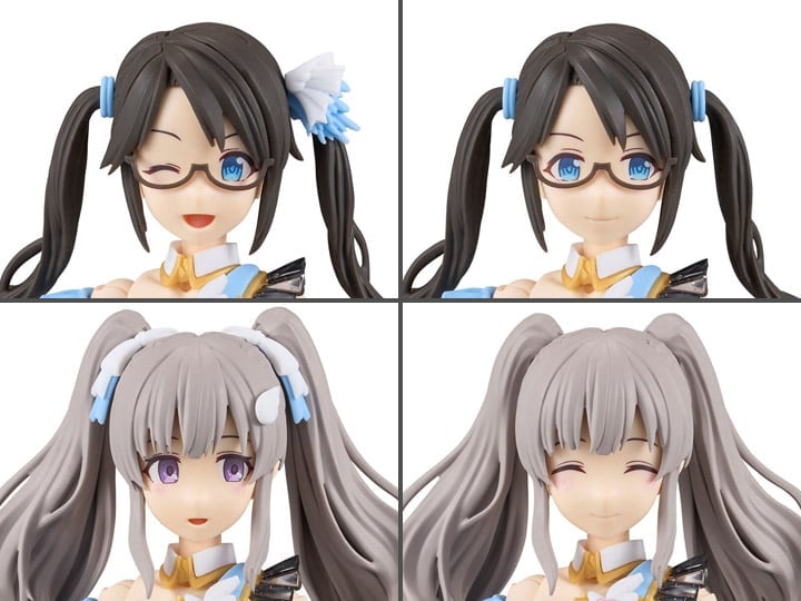 The Idolmaster: Shiny Colors 30 Minutes Sisters Option Hairstyle & Face Parts (Yuika Mitsumine & Kiriko Yukoku) Accessory Kit Set Gallery Image 1