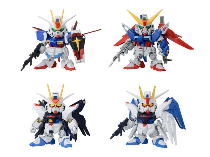SDガンダムBB戦士 4体セット Mobile Suit Gundam SEED SD Gundam BB Senshi C.E. Battles of