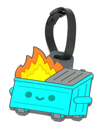 Dumpster Fire Luggage Tag Gallery Image 2