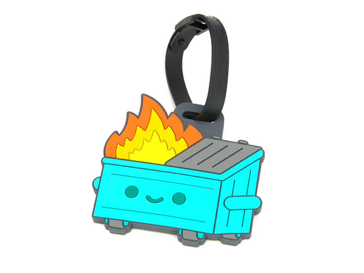 Dumpster Fire Luggage Tag Gallery Image 1