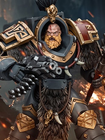Warhammer: The Horus Heresy Space Wolves Varagyr Wolf Guard Squad Varagyr Terminator 3 1/18 Scale Action Figure Gallery Image 2
