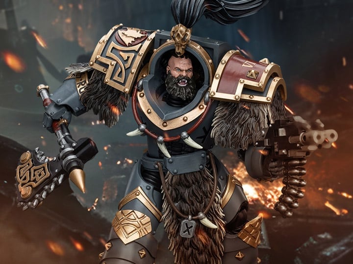 Warhammer: The Horus Heresy Space Wolves Varagyr Wolf Guard Squad Varagyr Thegn 1/18 Scale Action Figure Gallery Image 1