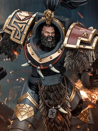 Warhammer: The Horus Heresy Space Wolves Varagyr Wolf Guard Squad Varagyr Thegn 1/18 Scale Action Figure Gallery Image 2