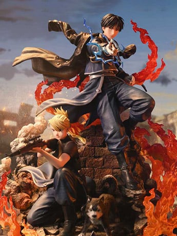 Fullmetal Alchemist: Brotherhood Concept Masterline Roy Mustang & Riza Hawkeye 1/6 Scale Statue Gallery Image 2