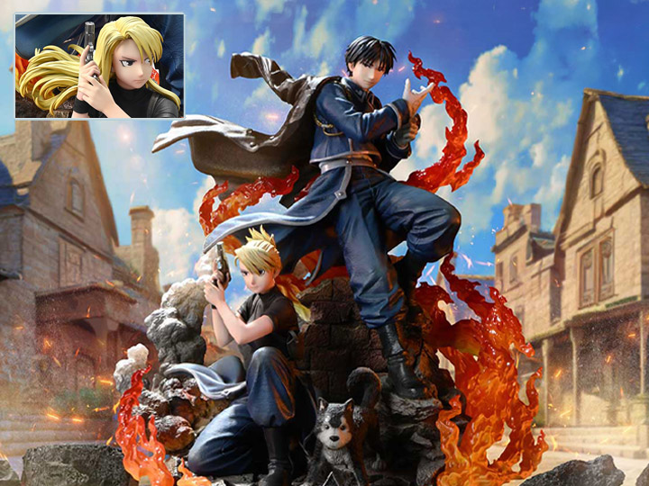 Fullmetal Alchemist: Brotherhood Concept Masterline Roy Mustang & Riza Hawkeye (Deluxe Ver.) 1/6 Scale Limited Edition Statue (with Bonus) Gallery Image 1