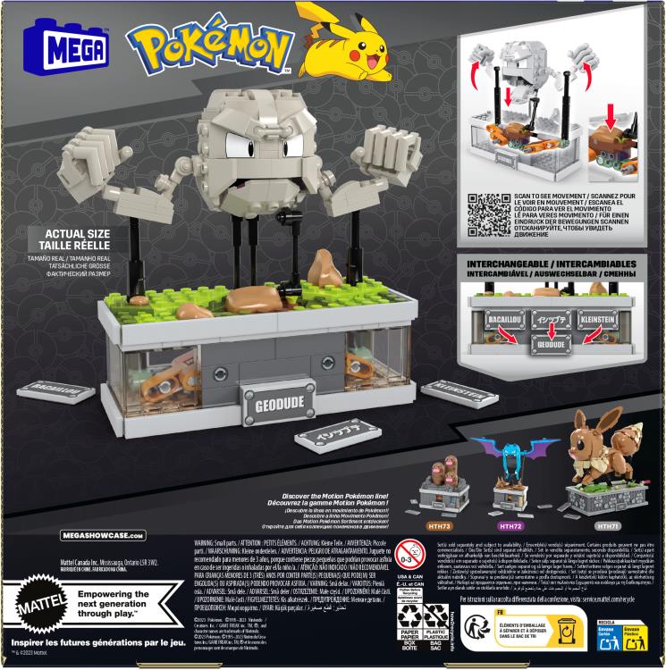 Pokemon Mega Construx Wonder Builder Mini Motion Geodude Gallery Image 6