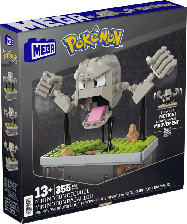 Pokemon Mega Construx Wonder Builder Mini Motion Geodude Gallery Image 5