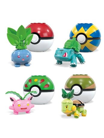 Pokemon Mega Construx Grass Type Trainer Team Gallery Image 2