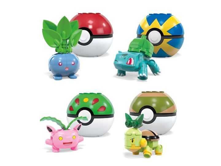 Pokemon Mega Construx Grass Type Trainer Team Gallery Image 1