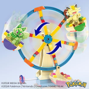 Pokemon Mega Construx Adventure Builder Ferris Wheel Fun Gallery Image 6