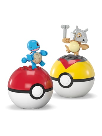 Pokemon Mega Construx Poke Ball Building Squirtle & Cubone Double Pack Gallery Image 2