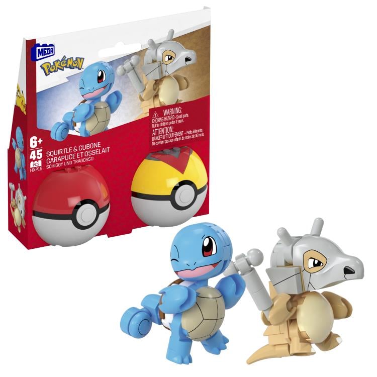 Pokemon Mega Construx Poke Ball Building Squirtle & Cubone Double Pack Gallery Image 7