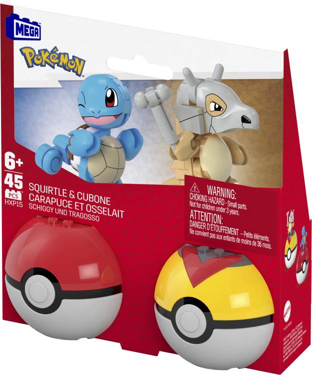 Pokemon Mega Construx Poke Ball Building Squirtle & Cubone Double Pack Gallery Image 8