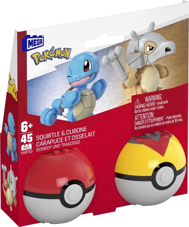 Pokemon Mega Construx Poke Ball Building Squirtle & Cubone Double Pack Gallery Image 9