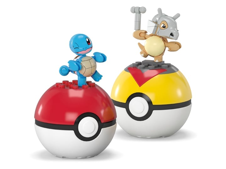 Pokemon Mega Construx Poke Ball Building Squirtle & Cubone Double Pack Gallery Image 1