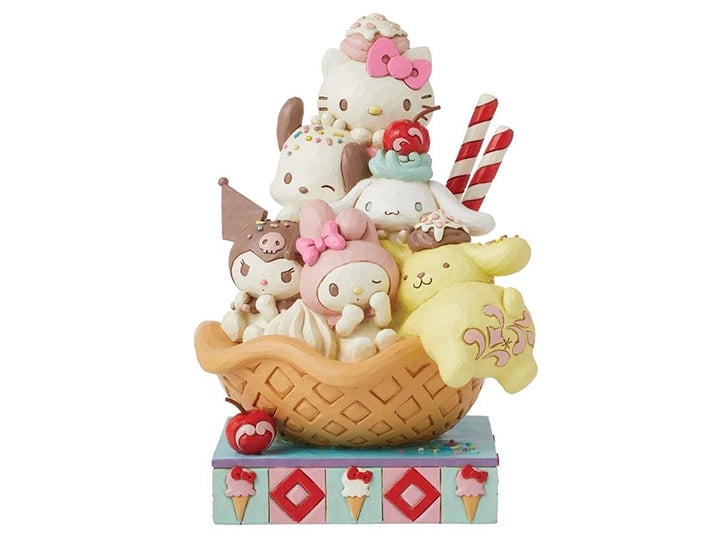 Sanrio Hello Kitty & Friends (Waffle Cone) Figurine (Jim Shore) Gallery Image 1