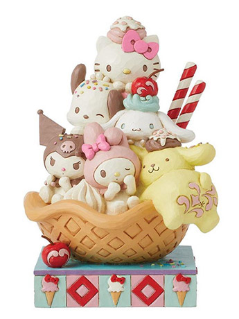 Sanrio Hello Kitty & Friends (Waffle Cone) Figurine (Jim Shore) Gallery Image 2
