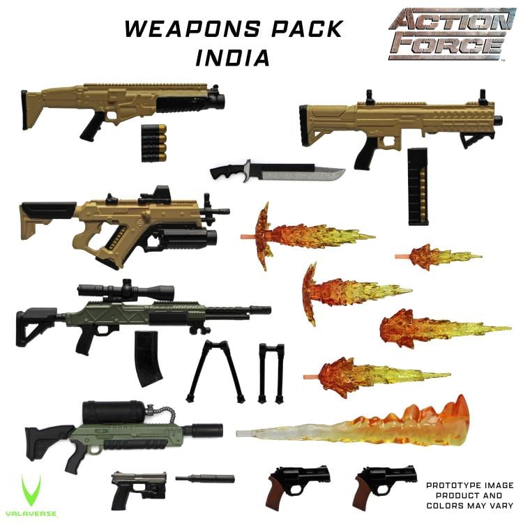 Action Force Weapons Pack (India) 1/12 Scale Accessory Set Gallery Image 3
