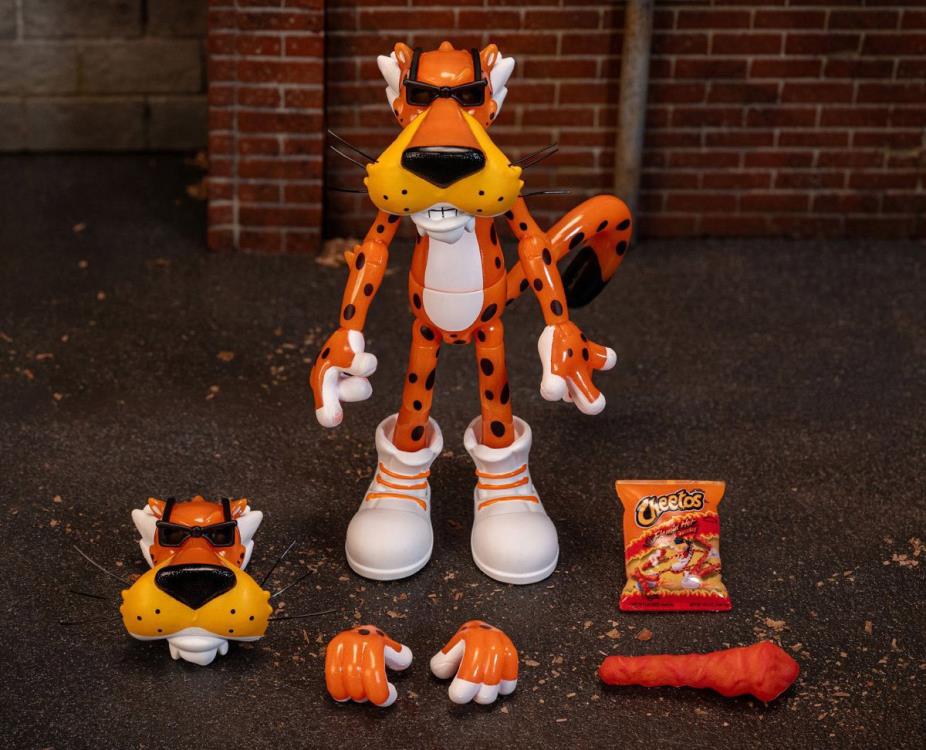 Cheetos Chester Cheetah (Flamin' Hot Cheetos) Glow-in-the-Dark Action Figure Gallery Image 10
