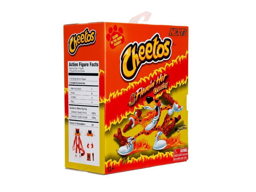 Cheetos Chester Cheetah (Flamin' Hot Cheetos) Glow-in-the-Dark Action Figure Gallery Image 12