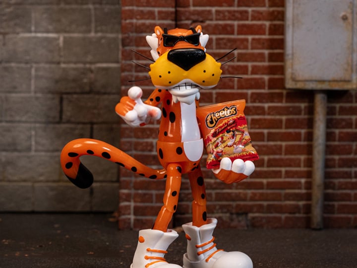 Cheetos Chester Cheetah (Flamin' Hot Cheetos) Glow-in-the-Dark Action Figure Gallery Image 1
