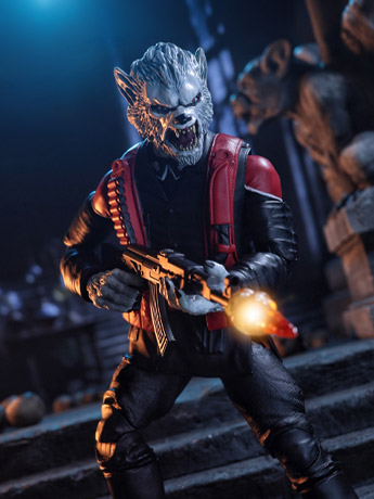 The Order of the Crimson Moon Crimson Moon Noir Elite Guard 1/12 Scale BBTS Exclusive Action Figure Gallery Image 2