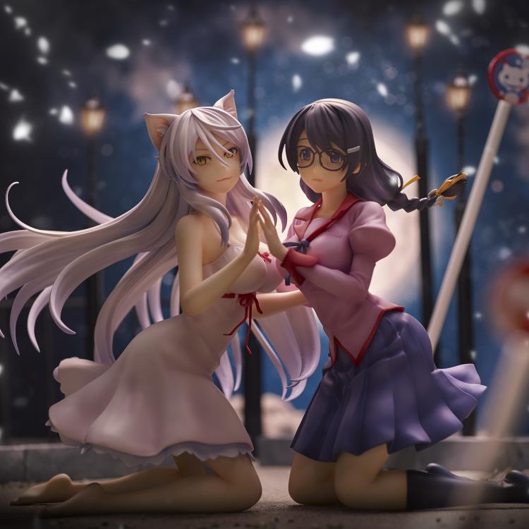 Nekomonogatari Kuro Tsubasa Hanekawa & Black Hanekawa Figure Set (2nd Reissue) Gallery Image 4