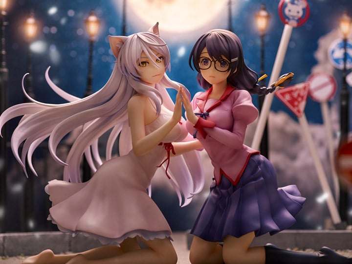 Nekomonogatari Kuro Tsubasa Hanekawa & Black Hanekawa Figure Set (2nd Reissue) Gallery Image 1