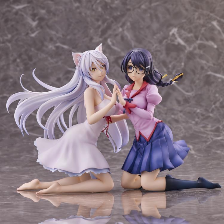 Nekomonogatari Kuro Tsubasa Hanekawa & Black Hanekawa Figure Set (2nd Reissue) Gallery Image 11