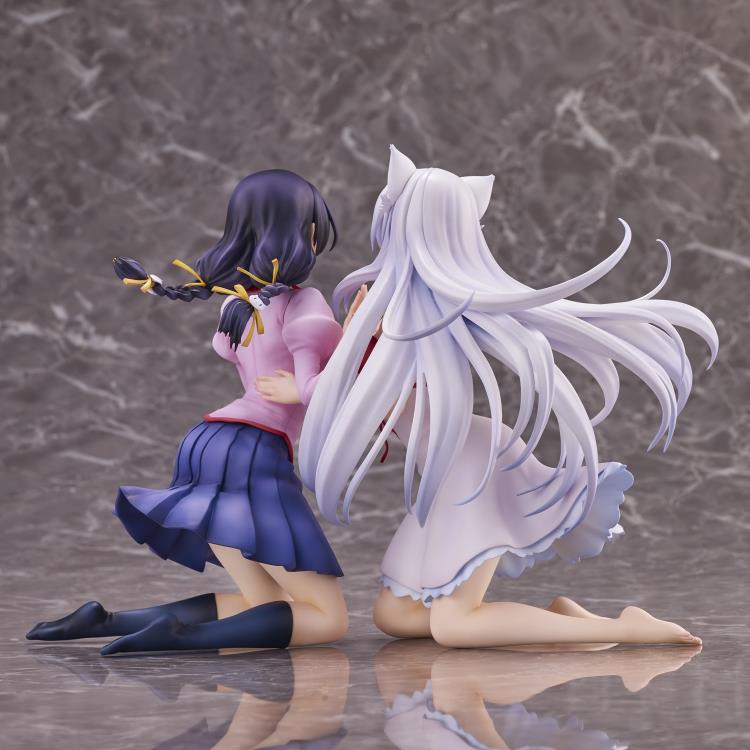 Nekomonogatari Kuro Tsubasa Hanekawa & Black Hanekawa Figure Set (2nd Reissue) Gallery Image 14