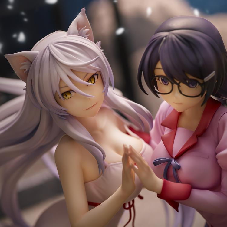 Nekomonogatari Kuro Tsubasa Hanekawa & Black Hanekawa Figure Set (2nd Reissue) Gallery Image 9